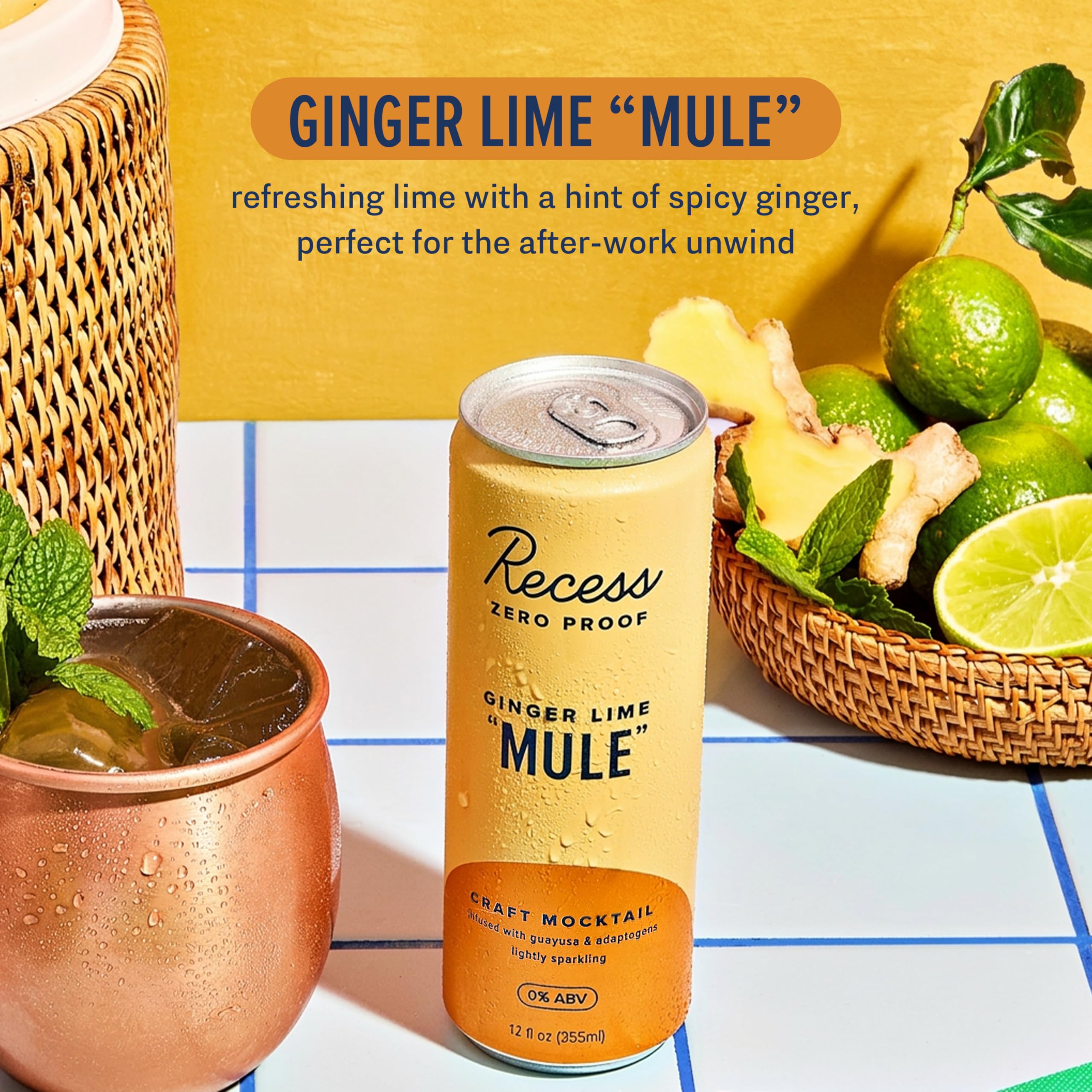 Amazon.com : Recess Zero Proof Craft Mocktails, Alcohol Free
