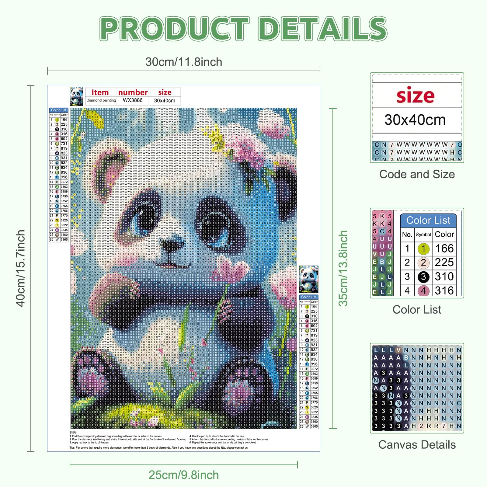 CEOVR Chat Diamond Painting Adulte,​Peinture Diamant Adulte,5D DIY