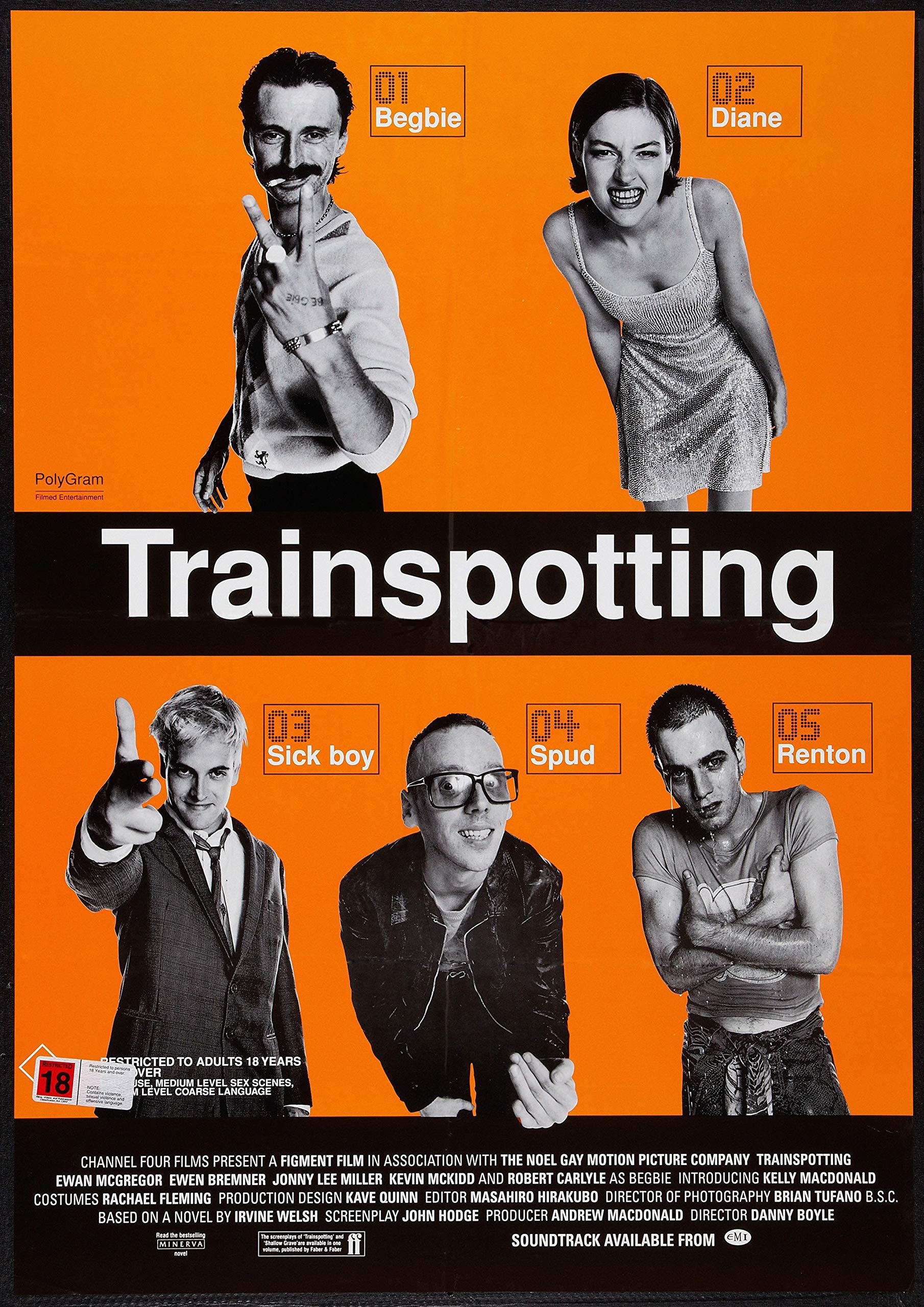 Trainspotting Movie Poster 42 x 59.4 cm : Amazon.de: Home & Kitchen