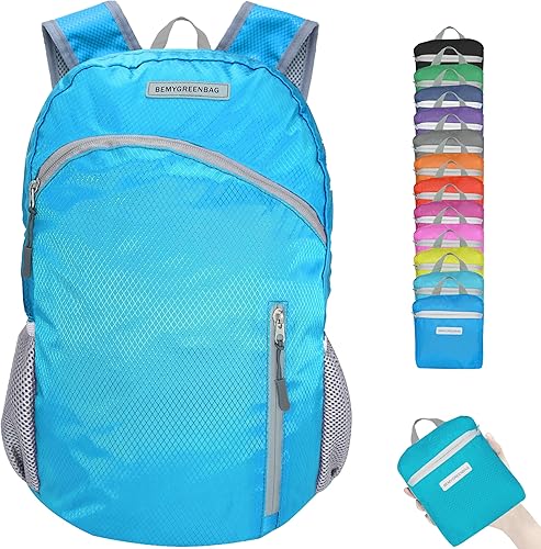 Mochila impermeable plegable 35L para viajes de deportes al aire libre dentro del compartimento de ropa mojada plegable para múltiples
