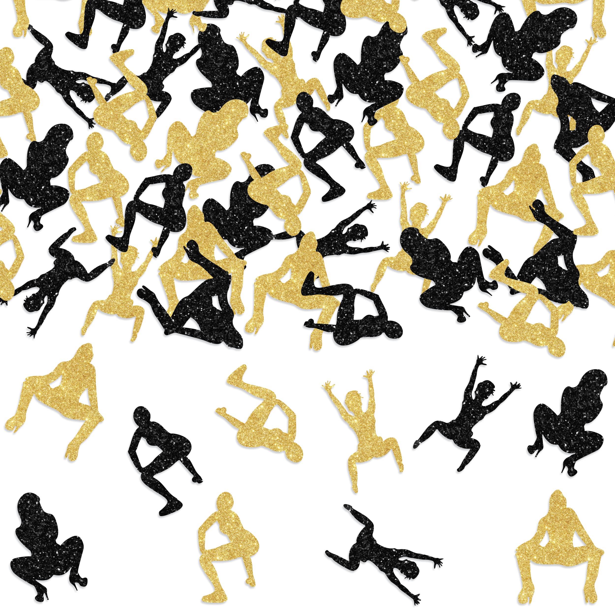 Cheereveal 200PCS Bachelorette Party Confetti, Twerk Confetti, Funny Birthday Confetti for Girls Night Out Pole Dance Party Confetti Decoration Supplies