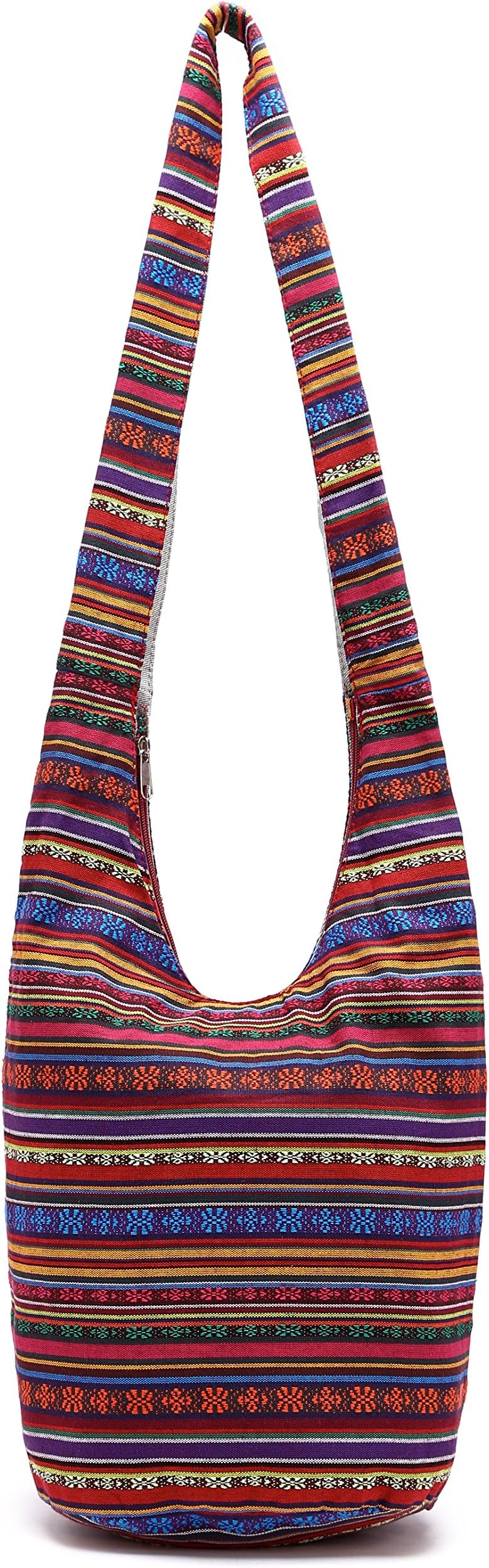 Coton PoseWomen Shoulder Handbags Fashion canvas Hippie Crossbody Bags Bohemian Animal Prints Hobo Bags