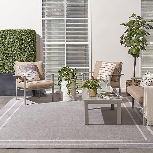 Vista 211 de Nourison Home Essentials - Alfombra contemporánea de 5 x 7 pies, color marfil/negro