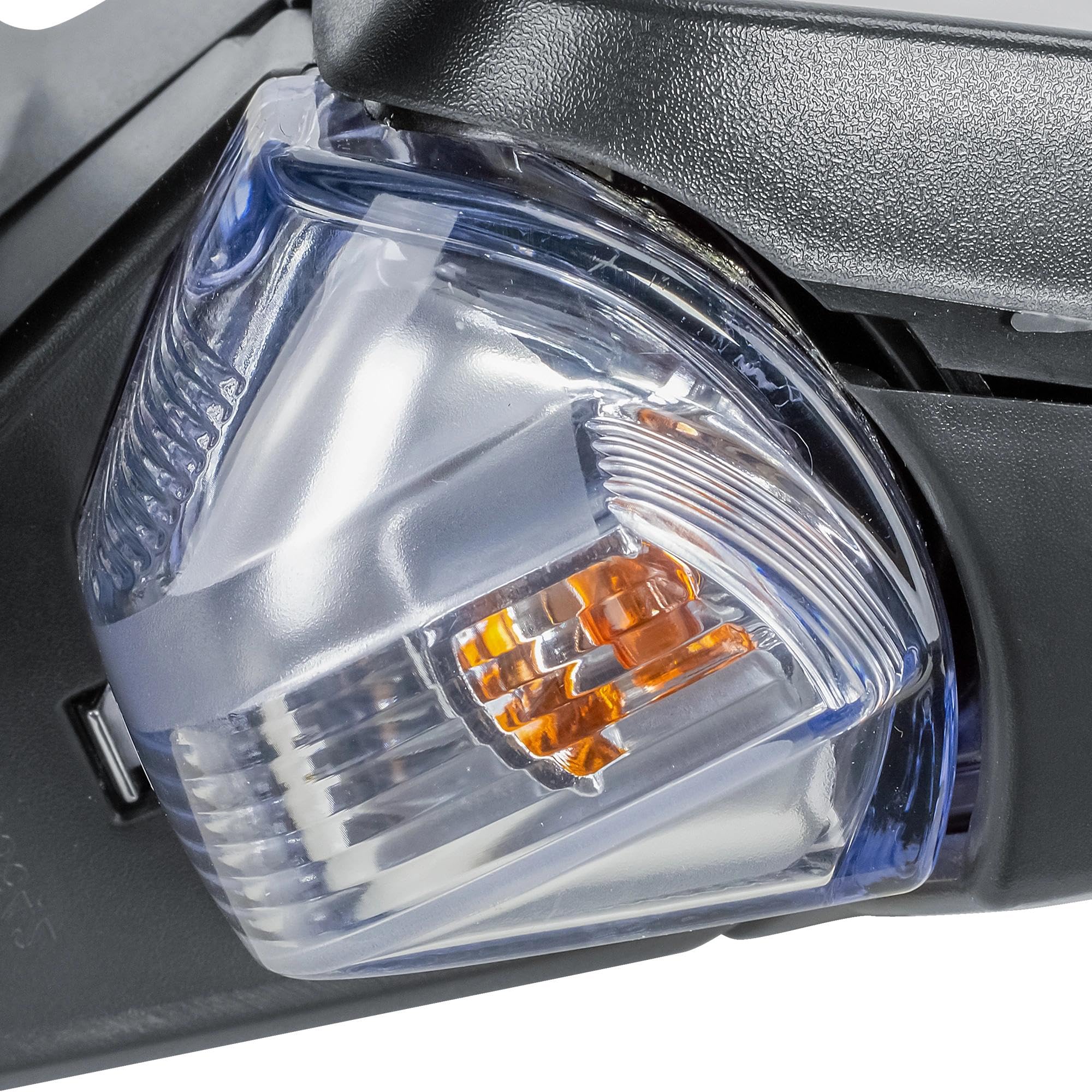 Specchietto retrovisore destro elettrico e riscaldabile per Ford Transit Custom/Tourneo Custom V362 2012-2023 - con luce lampeggiante e cappuccio testurizzato, lato passeggero