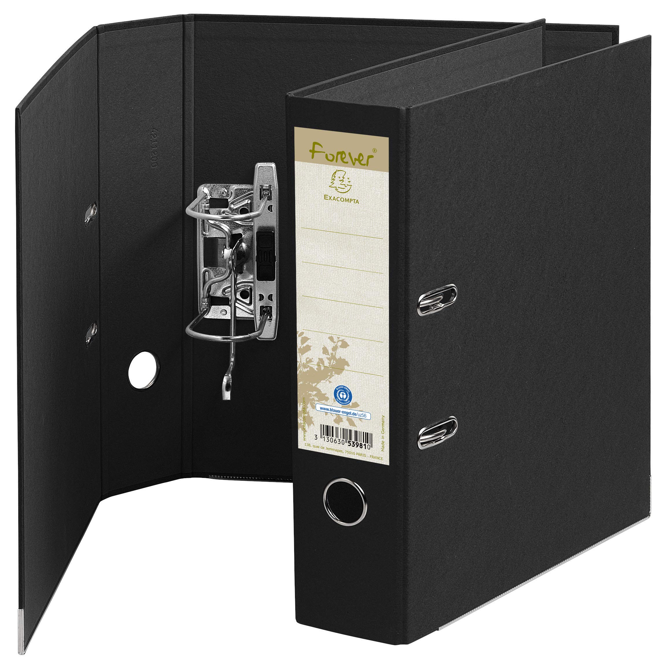 Exacompta - Réf. 53980E - Carton De 10 Classeurs à Levier A4 Prem'Touch - Dos 80mm - Mécanique 80mm - 32 X 29 X 8 Cm - Assortis