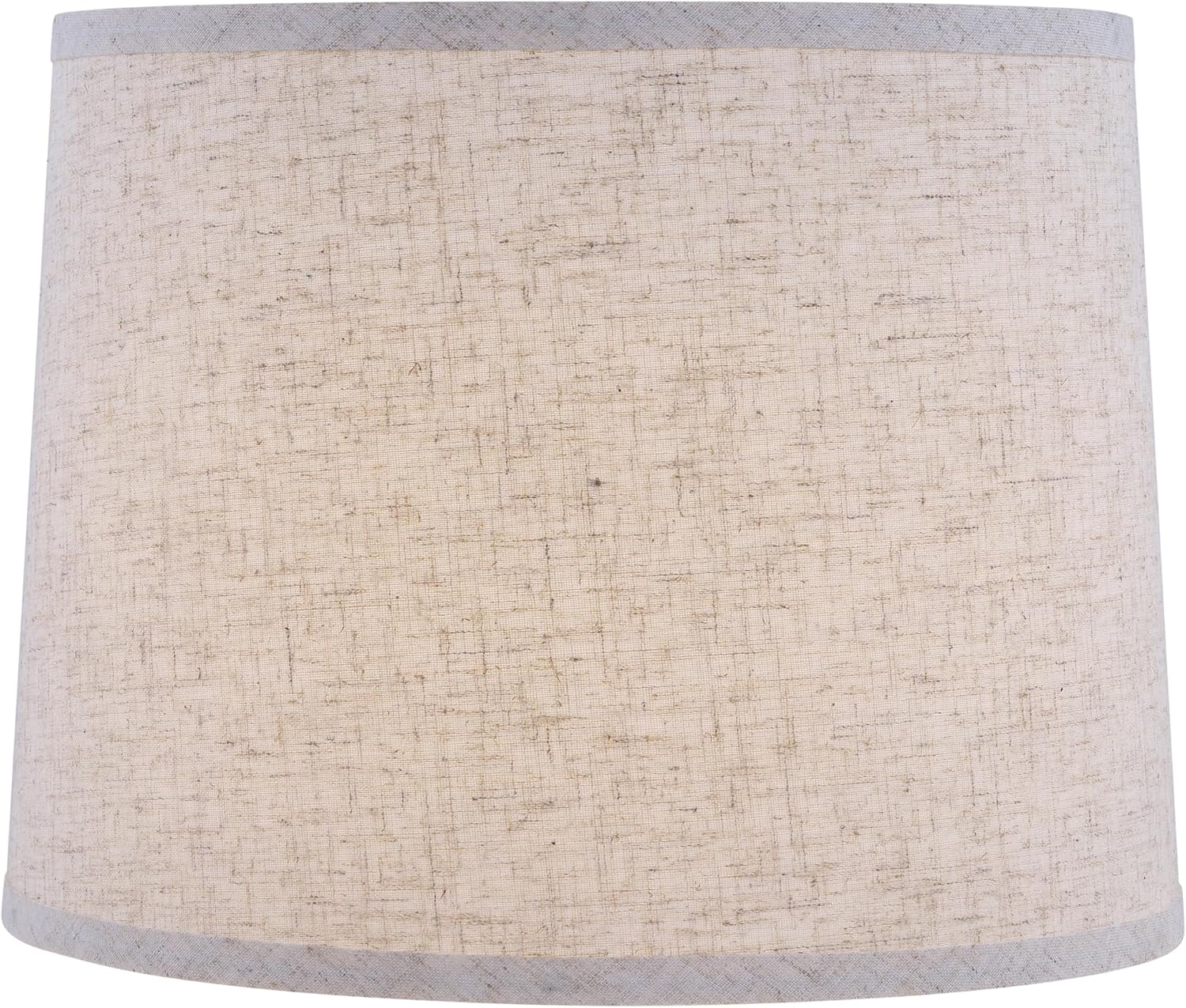 Aspen Creative 38036-2, Hardback Empire Transitional Collapsible Spider Lamp Shade, Beige Linen Fabric, 11-5/8" Top x 12-5/8" Bottom x 9-7/8" Slant, Set of 2
