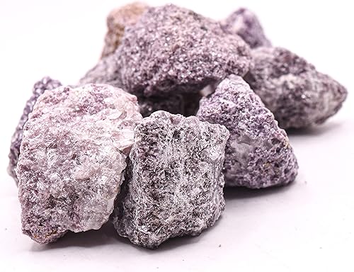 1 libra púrpura rosa lila Lepidolita Lithia Mica piedras ásperas brillantes cristal de reiki para rocas y piedras preciosas naturales lapidarias -