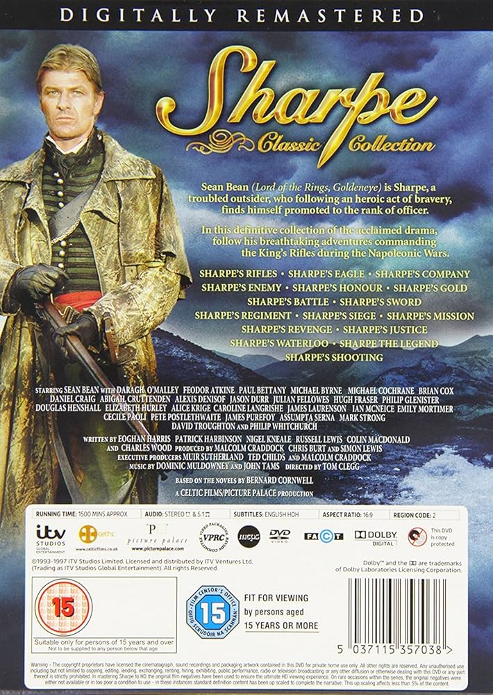 その他 Sharpe&#39;s Rifles Set [DVD] Carlton Sharpe - Complete Series (15 Films) - 8-DVD Box Set