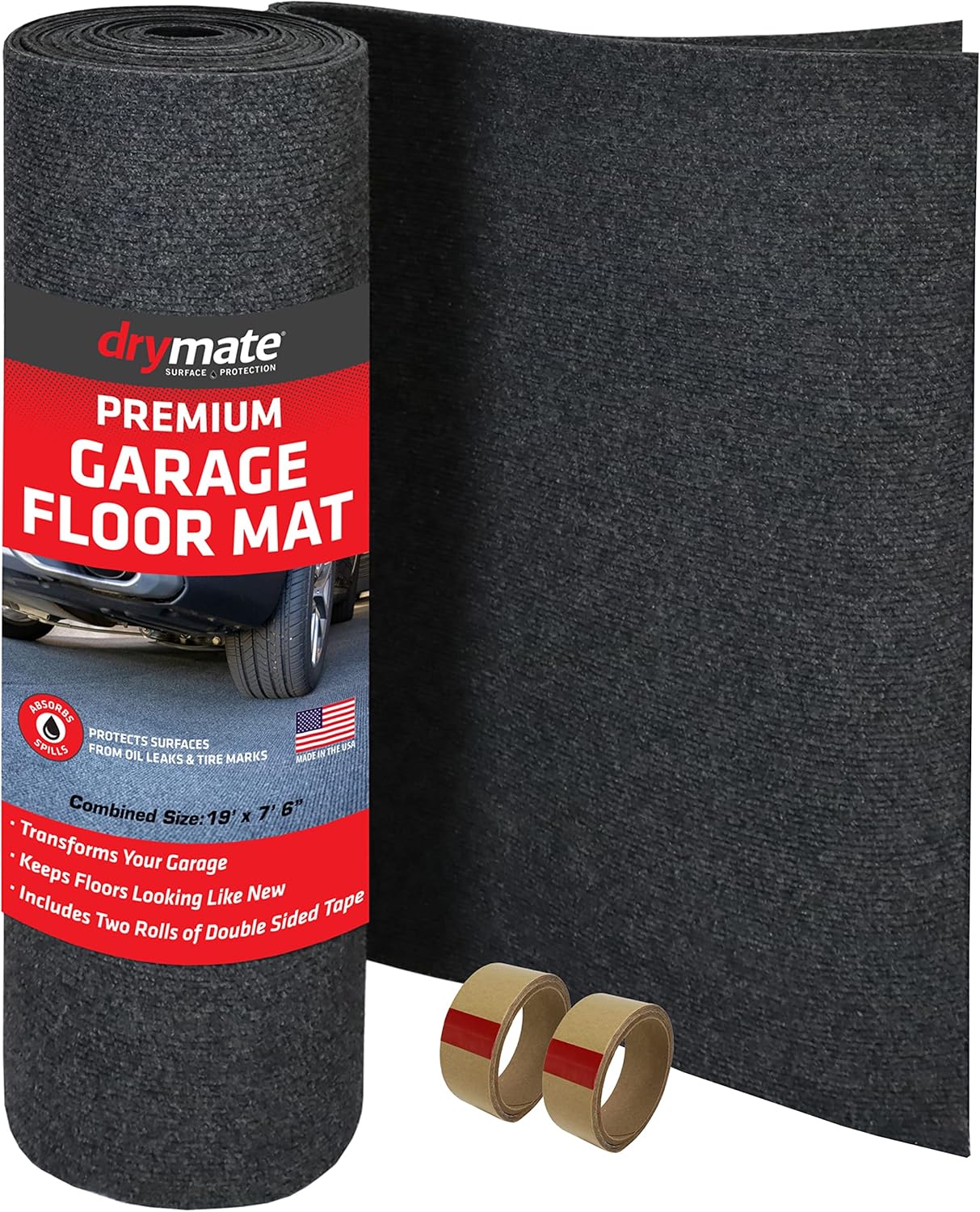 Drymate Premium Garage Floor Mat, Increased Thickness