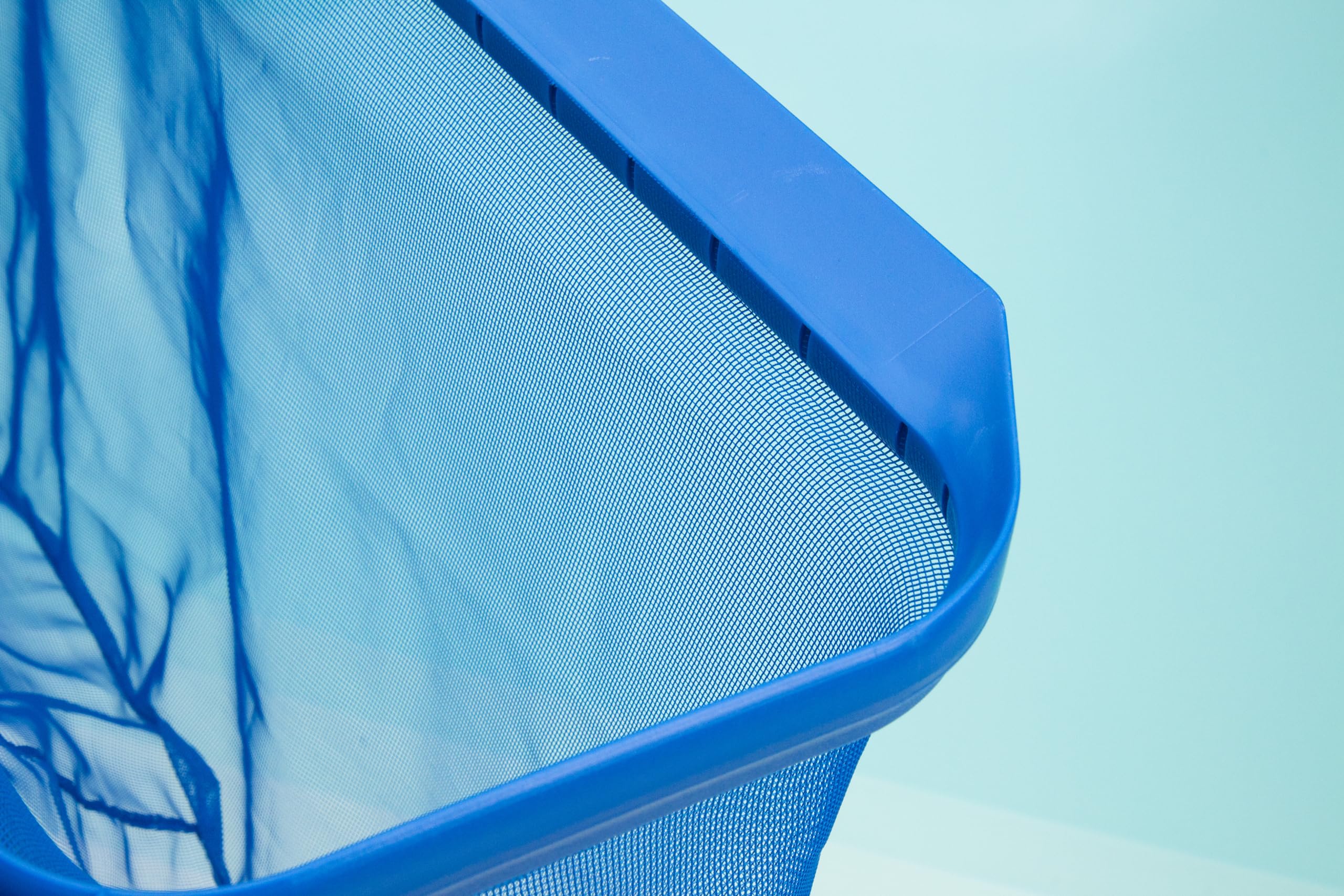 Steinbach eliminando Le Foglie di Piscine Fuori Terra a Rete con Montatura di plastica Rinforzato e Attacco per Asta telescopica, Blu, 515 x 235 x 410 mm