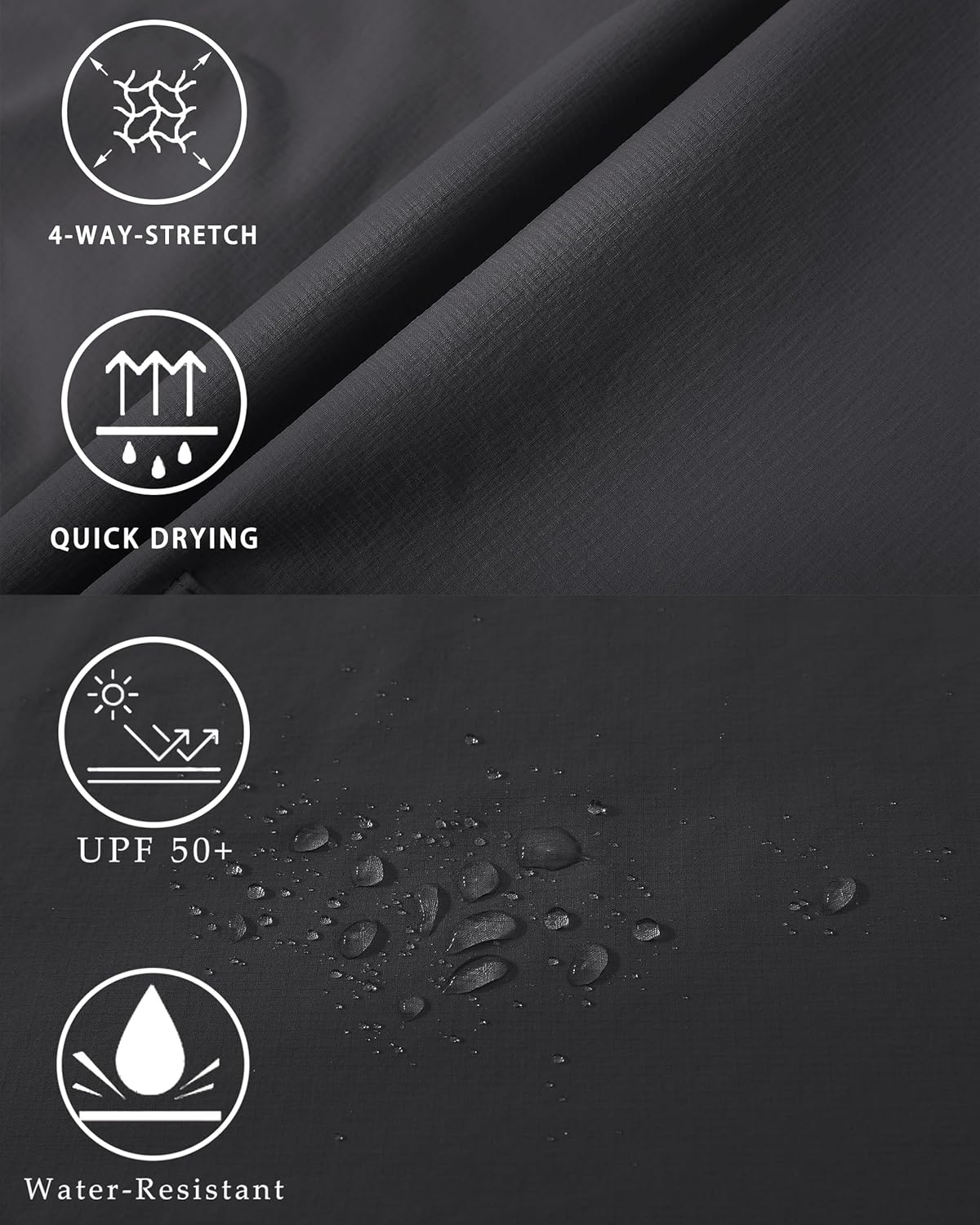 Men's Cargo Work Hiking Shorts Lightweight Quick Dry Waterproof Outdoor Golf Shorts for Men Fishing Travel Camping - Image 3