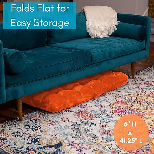 Miniatura 5 de BirdRock Home - Silla para suelo de espuma viscoelástica, ajustable, 14 posiciones, respaldo cómodo, almohada para silla de computadora, cojín para