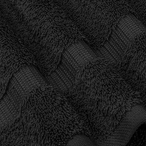 Miniatura 5 de Chakir Turkish Linens Toallas turcas 100% algodón de calidad de hotel y spa, suaves y absorbentes (6 toallas de mano, color negro)