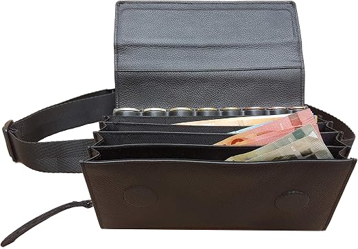 CLAIRE-FONCET Marsupio Portafogli in Vero Cuoio Bovino con Distributore  Portamonete 8 Tagli e Chiusura Magnetica, Perfetto per Professionisti della  Ristorazione, Camerieri, Baristi, Barman, Pub, Bar : Amazon.it: Fai da te