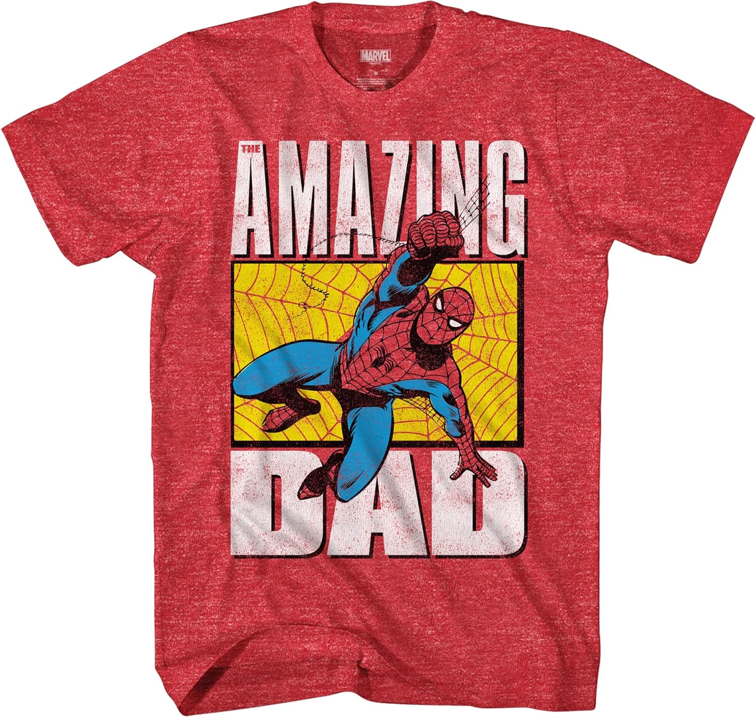 Marvel Spiderman Spider-Man Amazing Dad Adult T-Shirt
