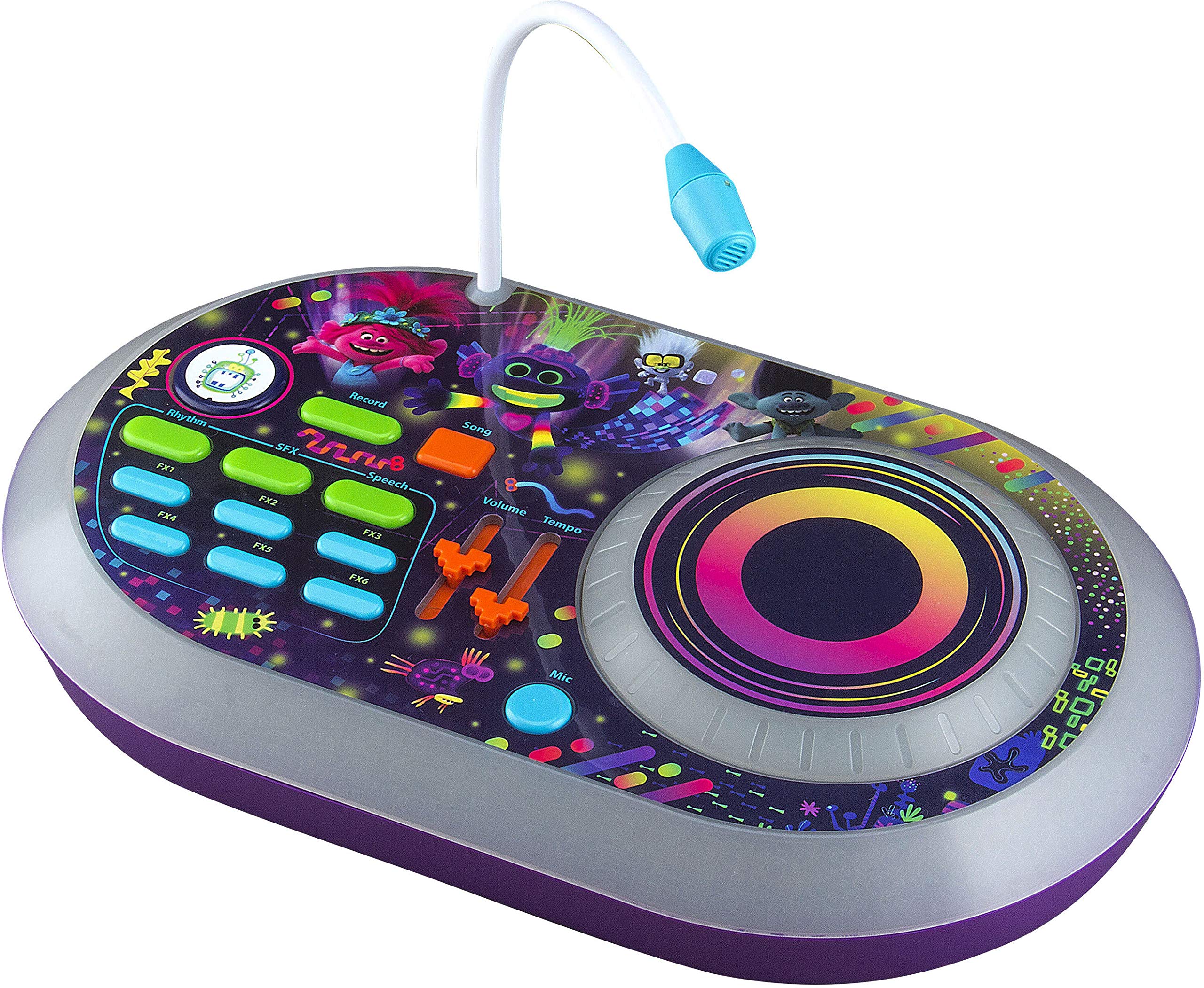 Buy eKids TR625 Trolls World Tour DJ Trollex Party Mixer Turntable Toy