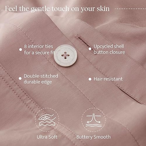 Miniatura 3 de Juego de funda de edredón de algodón Tencel, ganador del premio Good Housekeeping Award, funda de edredón de lujo, tamaño Queen, suave, juego de