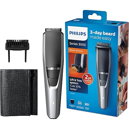 Philips Beard Trimmer Series 3000 BT3216 / 14, 20 length settings, 3-day beard made easy