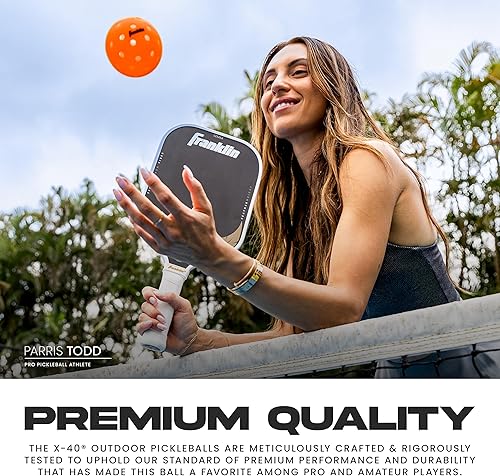 Miniatura 4 de Franklin Sports Pelotas de pickleball para exteriores, bolas de pickleball X-40, aprobadas por Estados Unidos (USAPA), bola oficial del US Open Ball