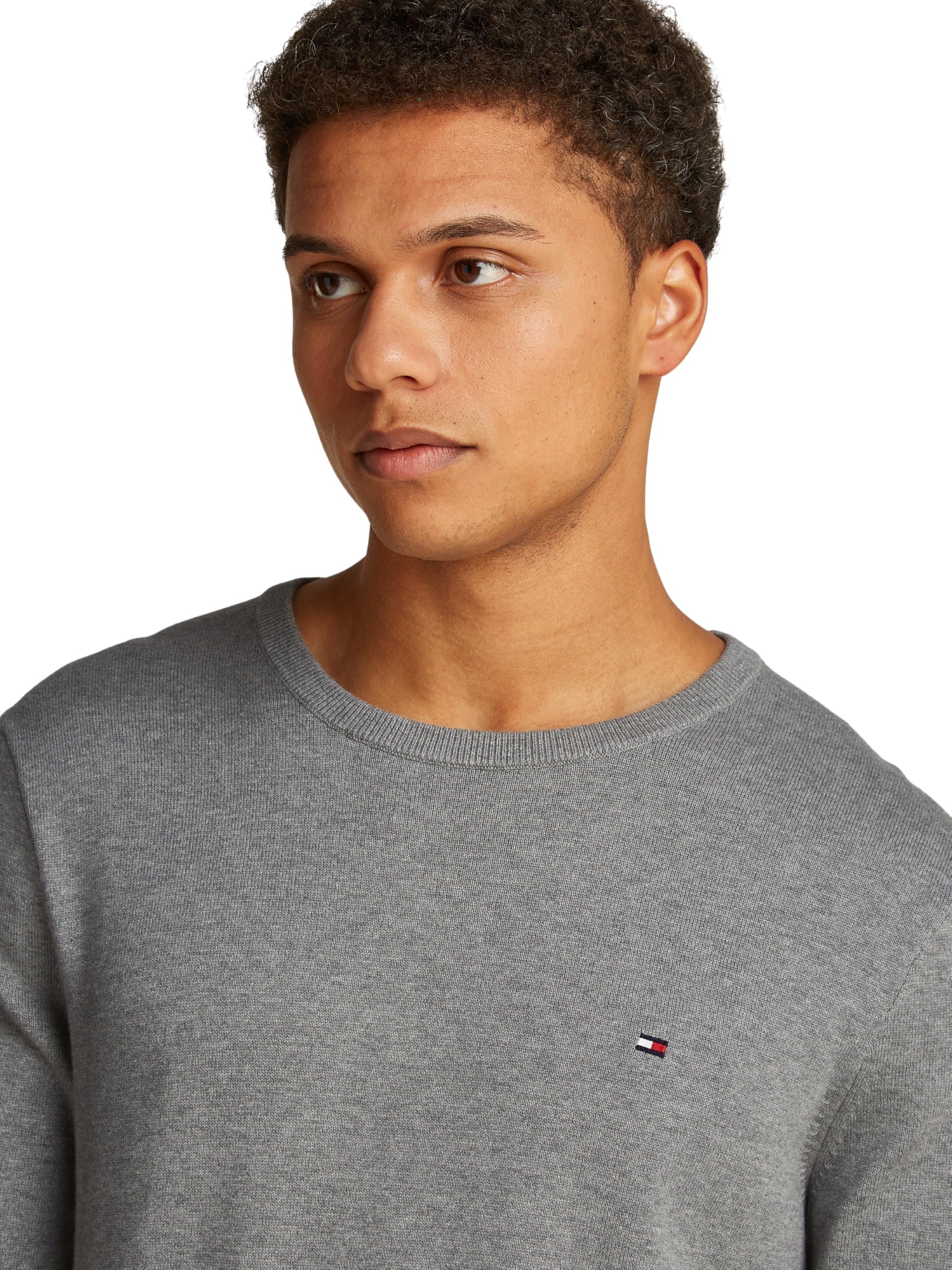 Tommy Hilfiger Men’s Essential Cotton Crew Neck Jumper
