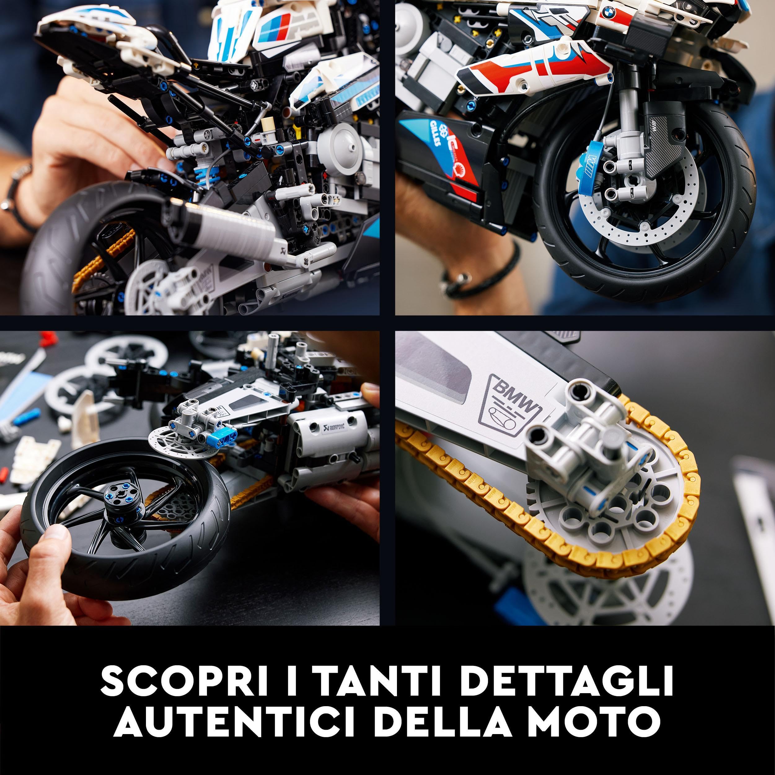 LEGO Technic BMW M 1000 RR, Moto da Costruire, Kit Modellismo per Adulti, Motocicletta da Collezione, Modellino Replica Superbike con Dettagli Originali, Idea Regalo per Uomo, Donna, Lui o Lei 42130
