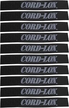 Reusable Cable Ties - Black, 5 x 3/4 inch, 10 Pack