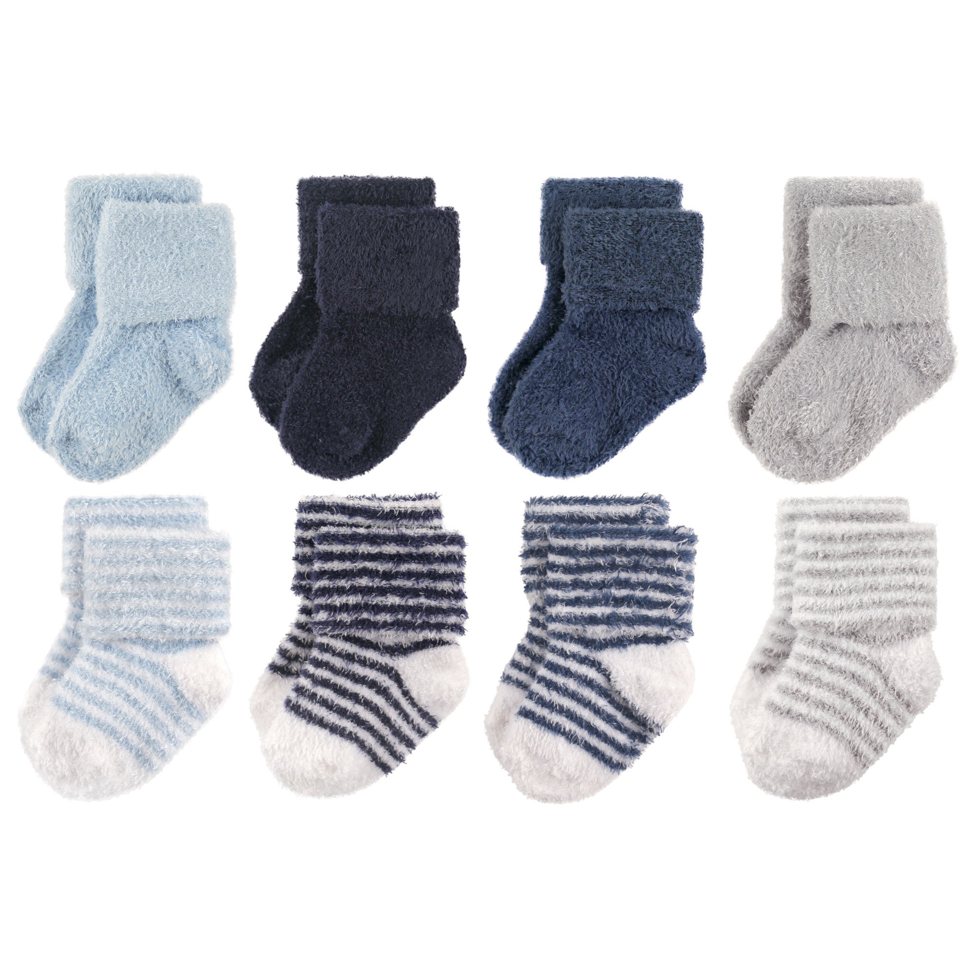Hudson Baby Baby 8-pack Cotton Rich Newborn and Terry Socks