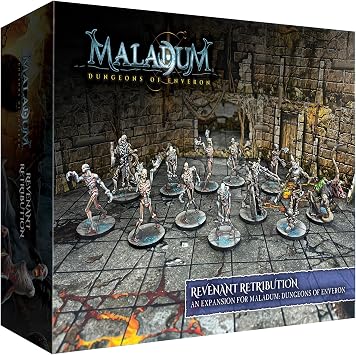 Battle Systems Maladum Revenant Retribution Expansion - Additional Monster Miniatures for Larger Games Battle Systems Dungeon Crawler Modular Terrain