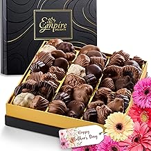 Mothers Day Chocolate Gift Box - Assorted Gourmet Chocolate - Perfect Mothers Day Gifts for Mom, Food Gift Basket for Women and Man - Thank You, Present Idea for Him and Her, Holiday Gift Baskets