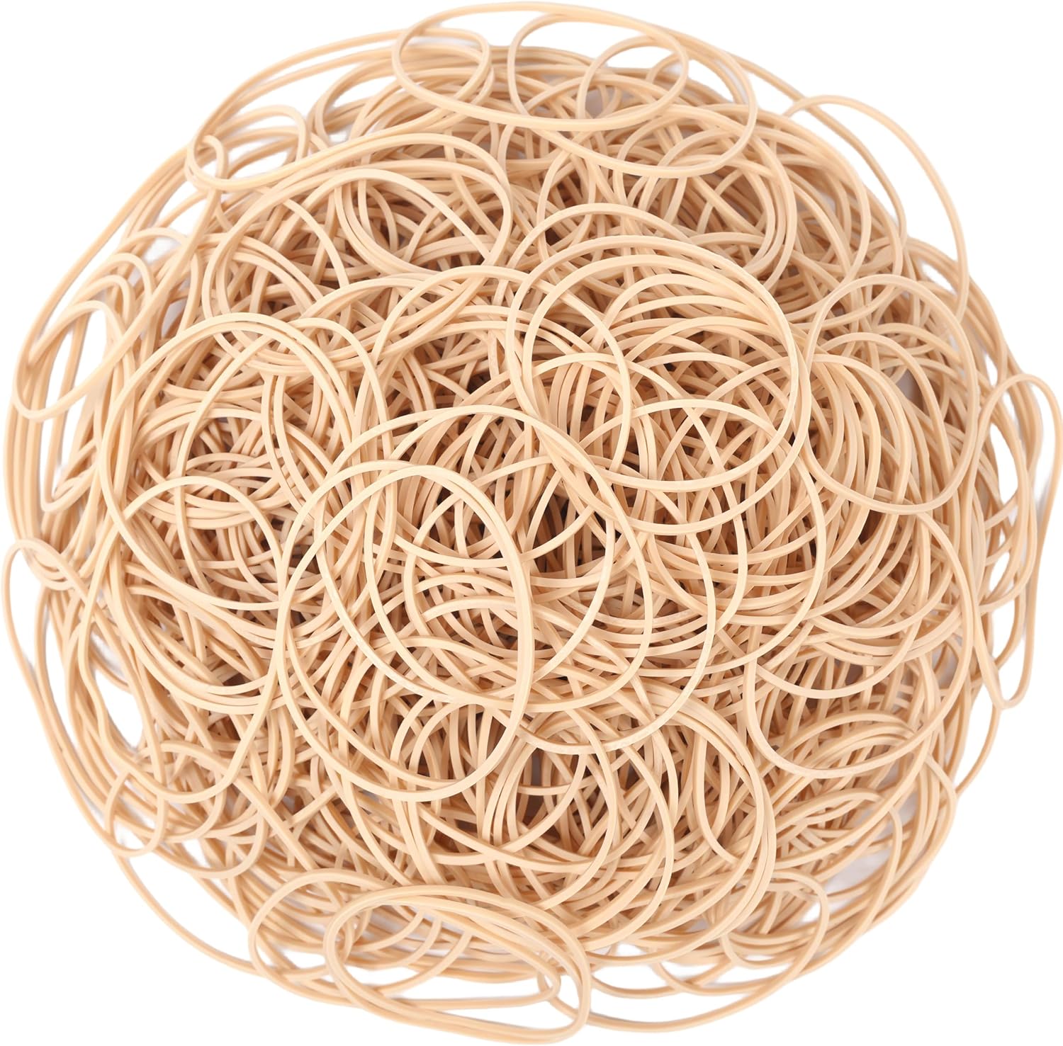 Rubber Bands Size 19 Beige 500pcs Elastic Rubber Band for Office Supplies image 2