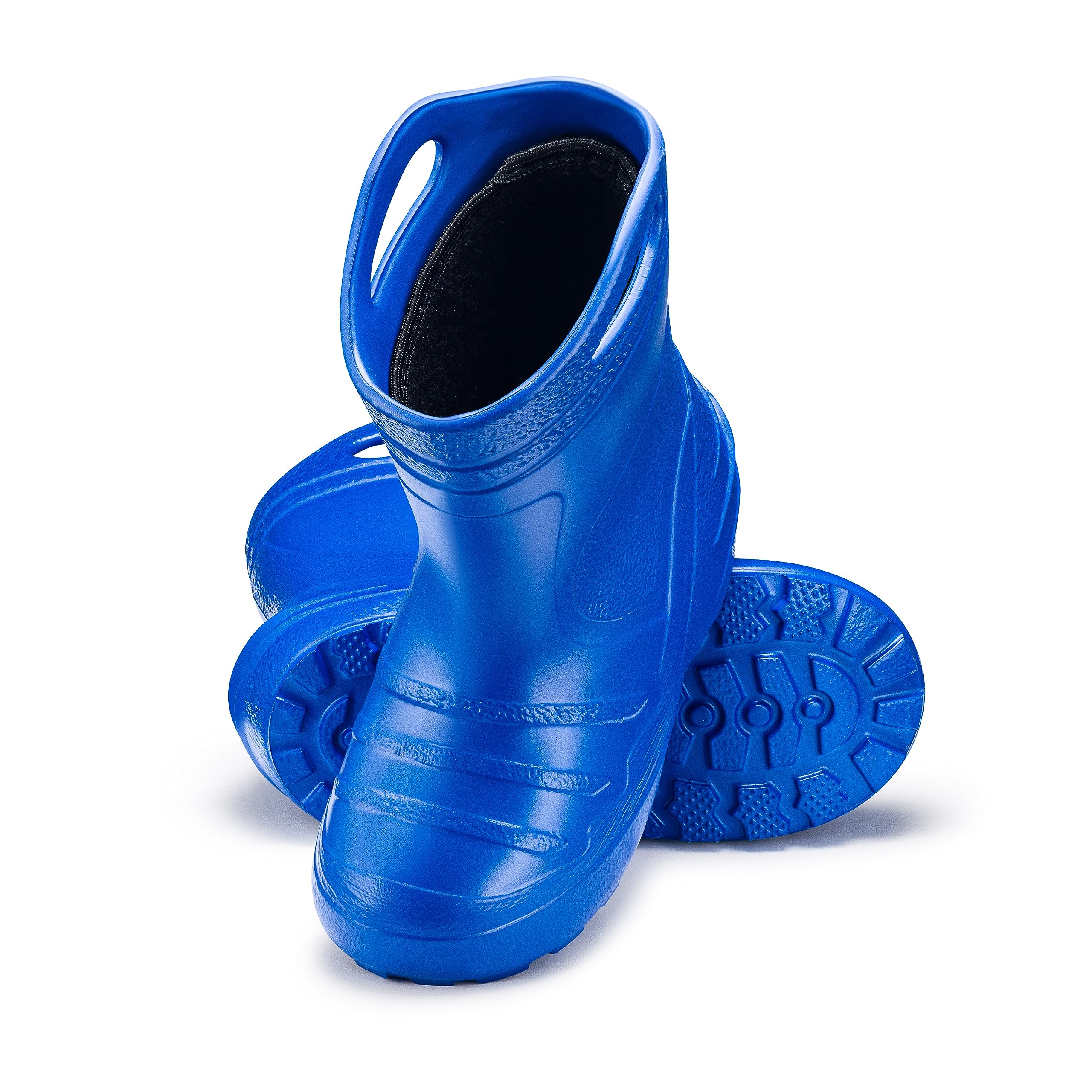 ESTRO Bottes de Pluie Fourrées pour Enfants - Chaussures Imperméables pour Fille et Garçon - Bottes en Caoutchouc K050