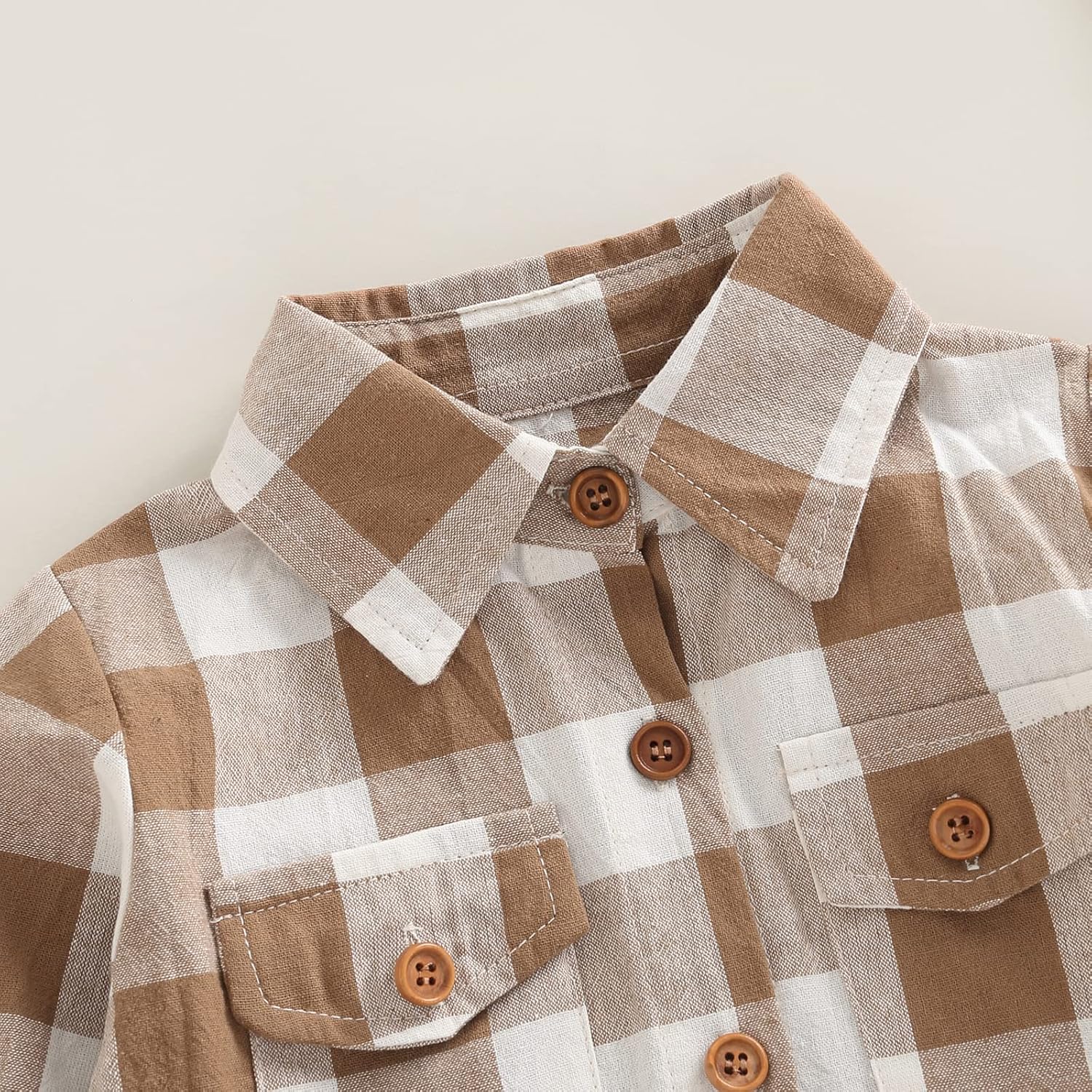 Toddler Baby Boy Girl Plaid Tops Long Sleeve Button Down Buffalo Plaid Flannel Shirts Kids Fall Winter Clothes: Clothing, Shoes & Jewelry