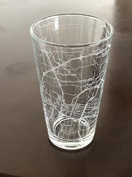 Or Something Urban City Map Beer Glass