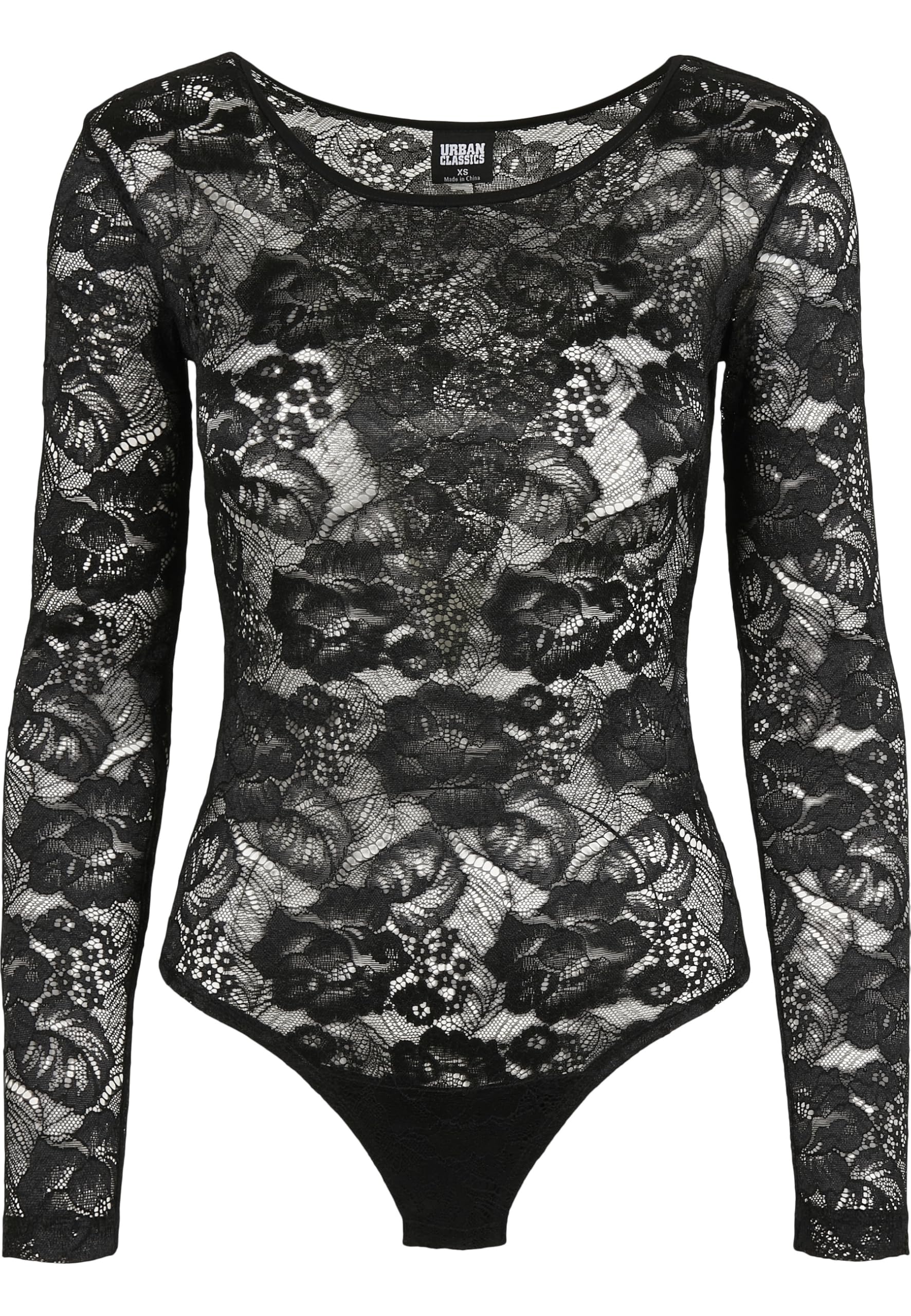 Urban Classics Kostium formujący figurę Kobiety Ladies Lace Longsleeve Body