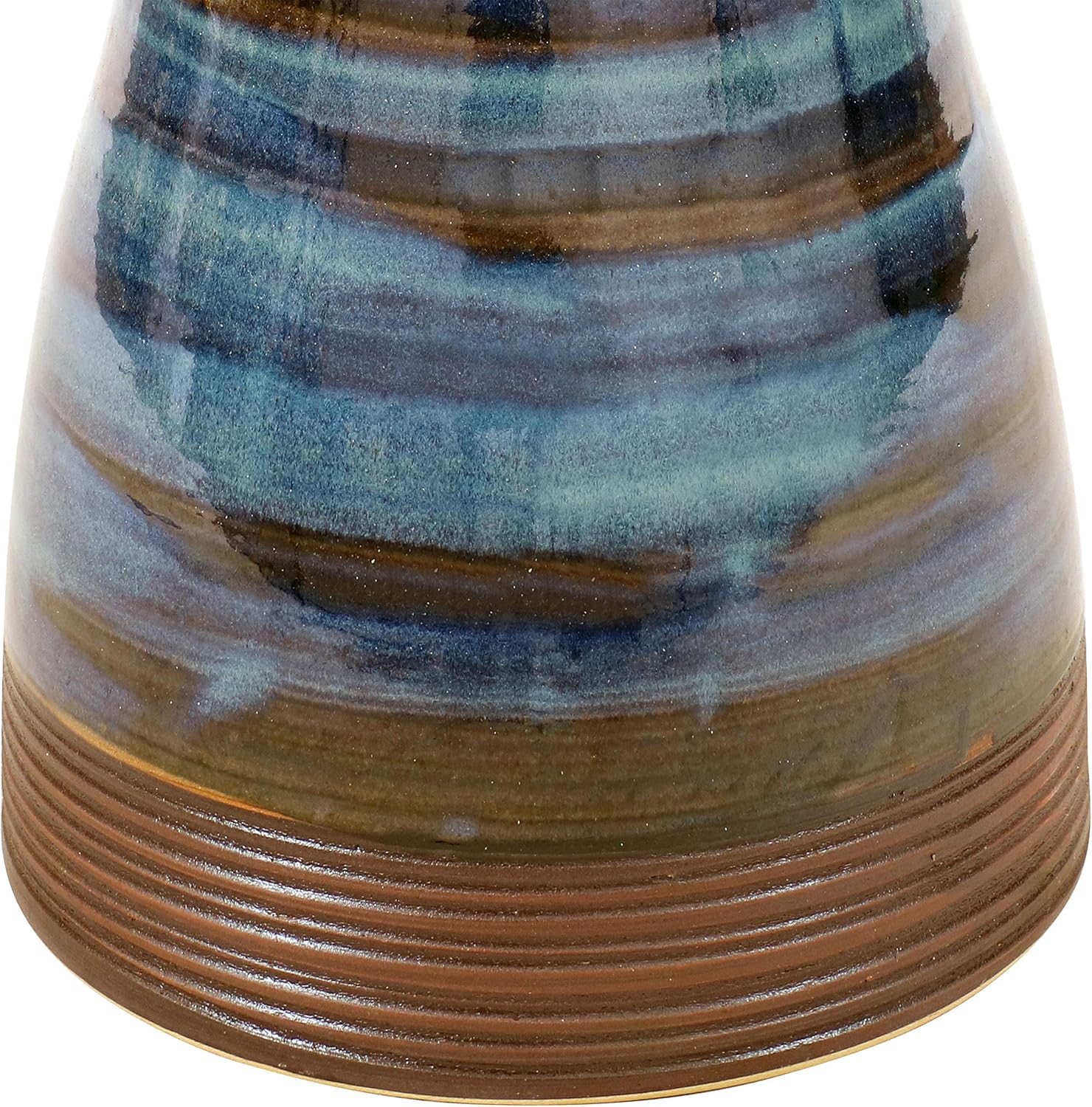 Sunnydaze Outdoor Ceramic Bird Bath - Duo-Tone - High-Fired, Hand-Painted, UV and Frost Resistant Finish - Patio, Lawn, Garden Decorative Birdbath - Galaxy Blue : Patio, Lawn & Garden