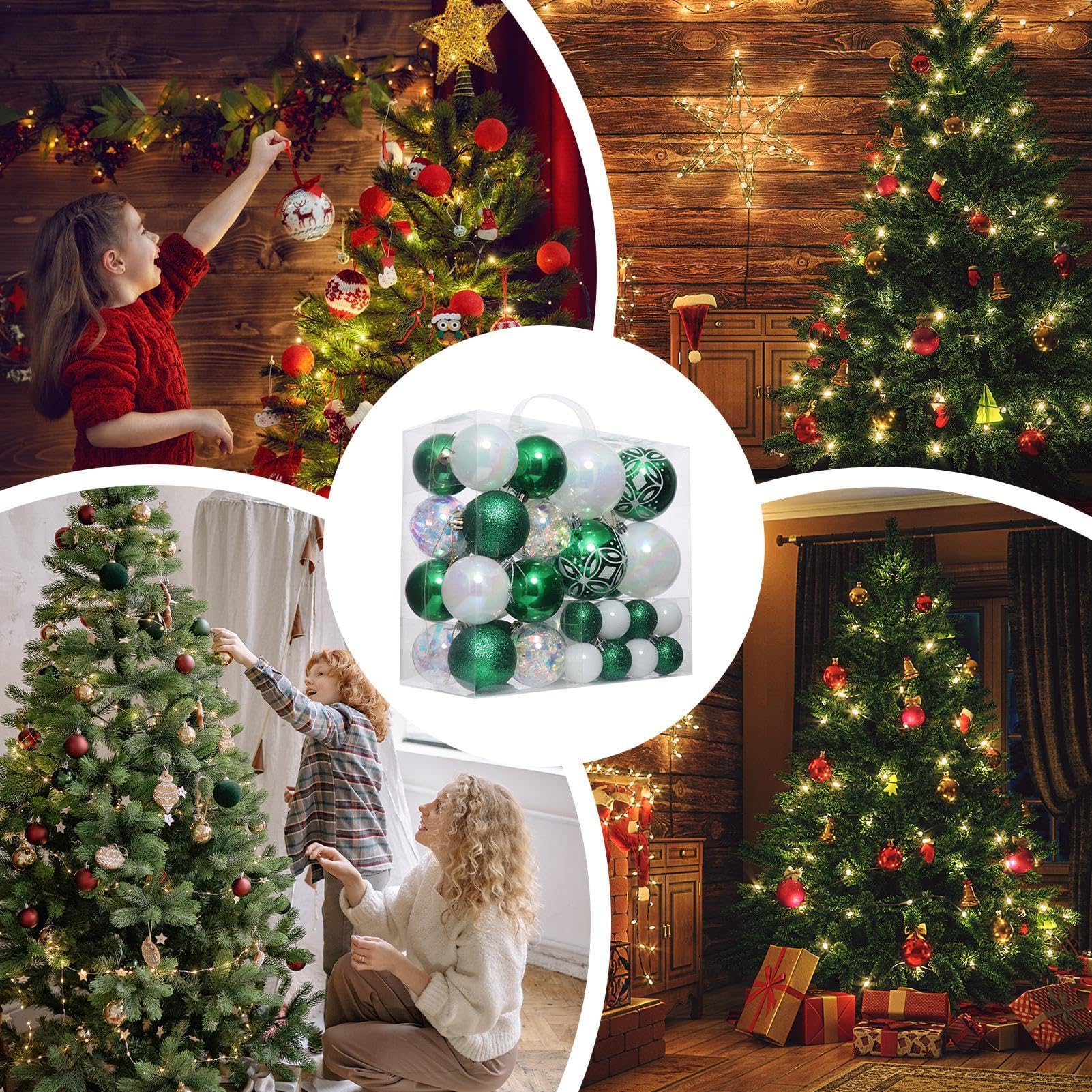 クリスマスボールセット 31個 飛散防止 吊り下げ クリスマスツリーオーナメント つまらないもの クリスマス ホリデー パーティー  クリスマスオーナメントボール、クリスマスツリーボール, ビスタプリントクリスマス ボール ツリー デコレーション, 吊り下げ可能な装 ... クリスマスツリーつまらないボールオナメントホリデーウェディングパーティーの装飾のための飛散防止クリスマスハンギングデコレーション