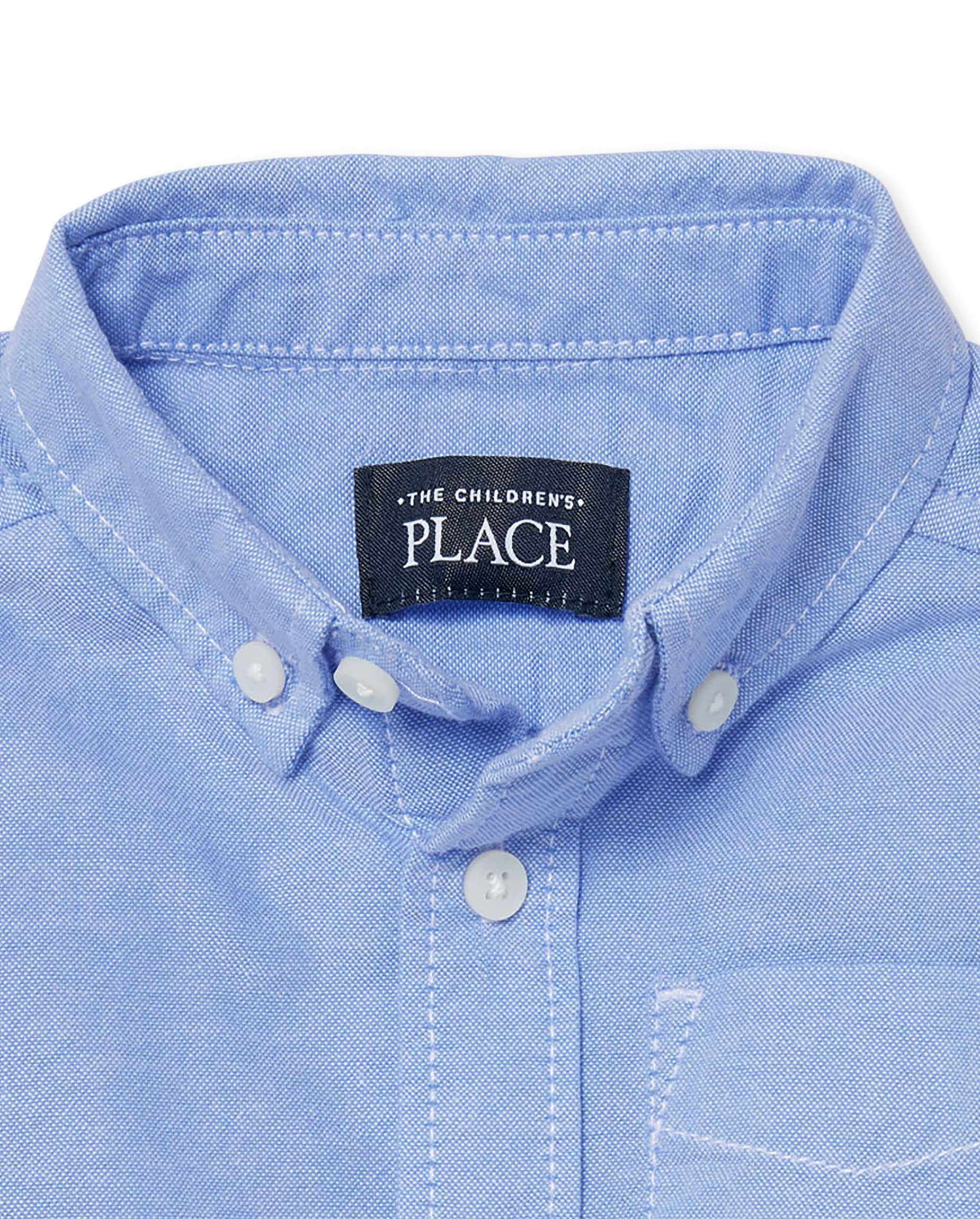 The Children's Place Boys Baby and Toddler Uniform Oxford Button Down Shirt