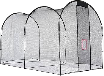 硬式対応バッティングゲージ　（ネットのみ） 野球 練習 ドーム型バッティングゲージ ネット 6.7×3×2.4m 軟式