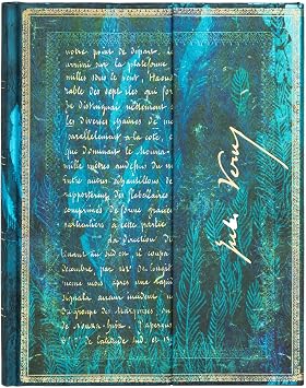 Paperblanks Hardcover Journal Verne, Twenty Thousand Leagues | Lined | Ultra 180   230 mm