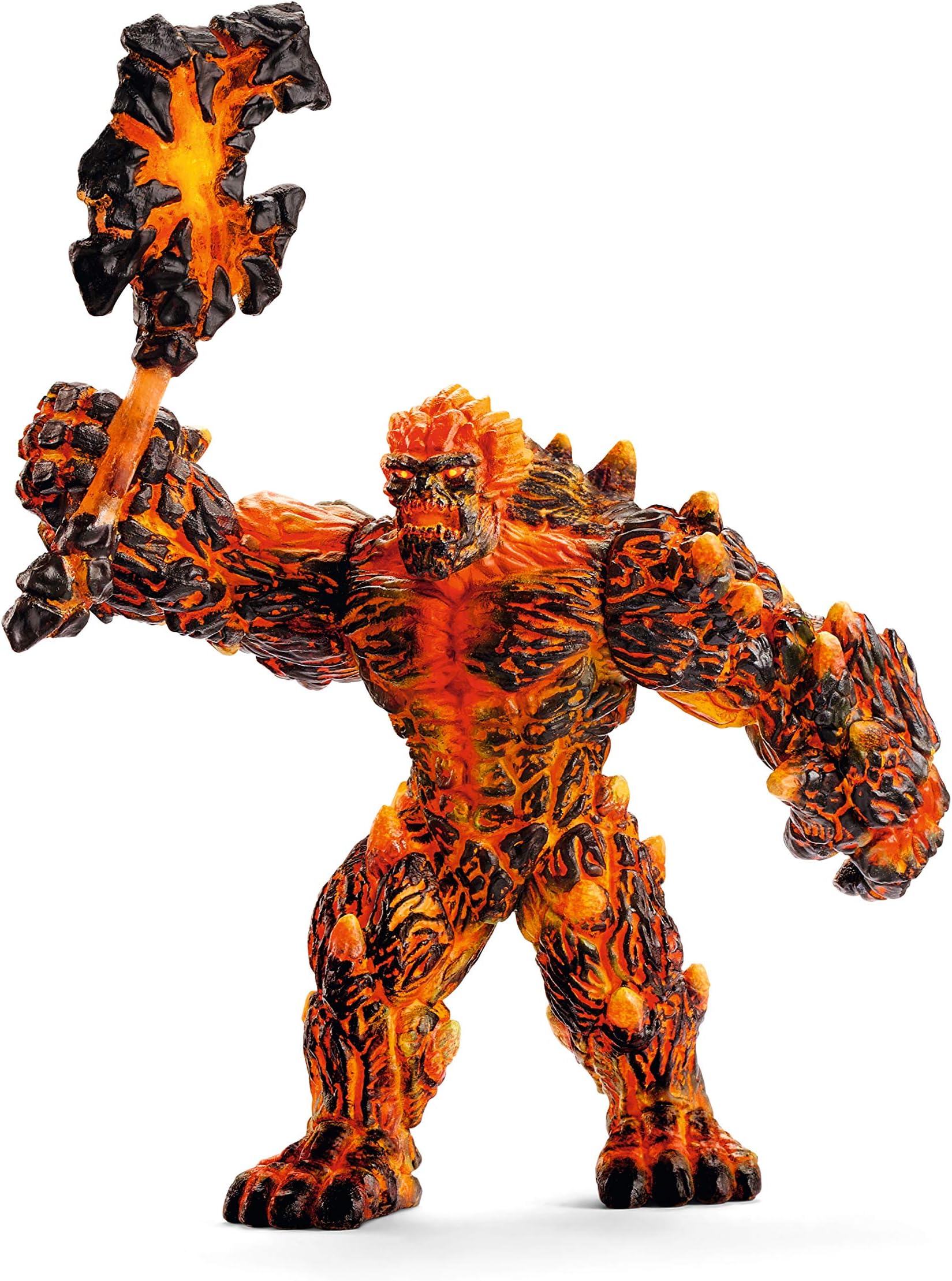 Eldrador Creatures - Lava Monster Figurine with Play Battle Axe - Posable Giant Fire Golem Fantasy Action Figure - Durable Toys for Imaginative Play for Boys and Girls - Kids Ages 7+ | 42447