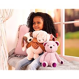 B. toys - 12-Inch Plush Dog - Huggable Dog Stuffed Animal Toy - Soft & Cuddly Plush Puppy - Washable - Babies, Toddlers, Kids - Happy Hues - Cupcake Pup - 0+ Months