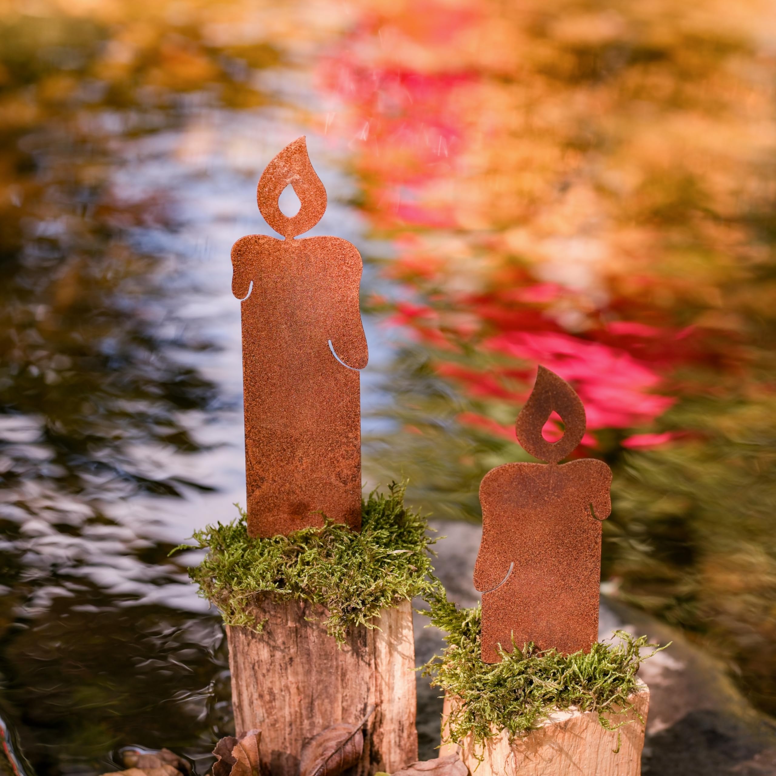 Adventzahlen 1 - 4, Dalla Arrugginito Metallo, Patina Decorazione Natalizia per Candele, o Corona Avvento