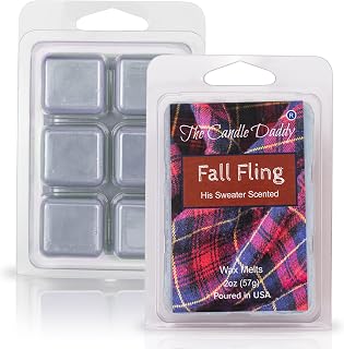 The Candle Daddy Fall Fling - His Sweater Scented Wax Melt - 1 Pack - 2 Ounces - 6 Cubes
