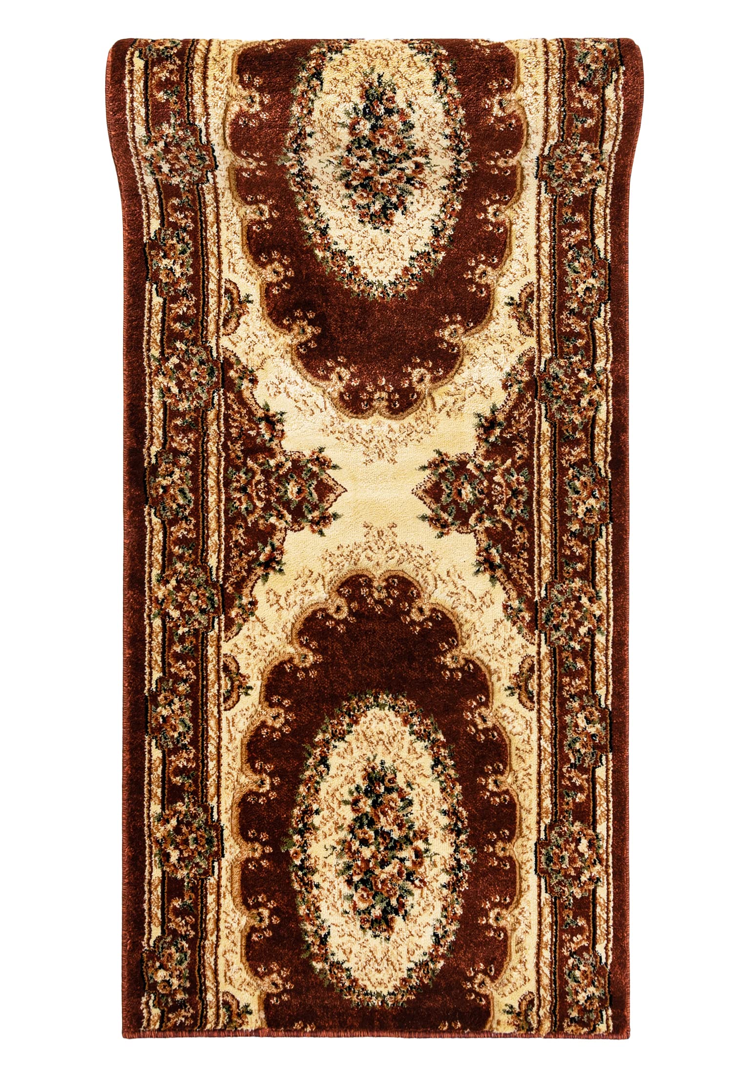 Mazovia Läufer Flur 70x175cm Braun Klassisch Traditionell Weich Mittelflor