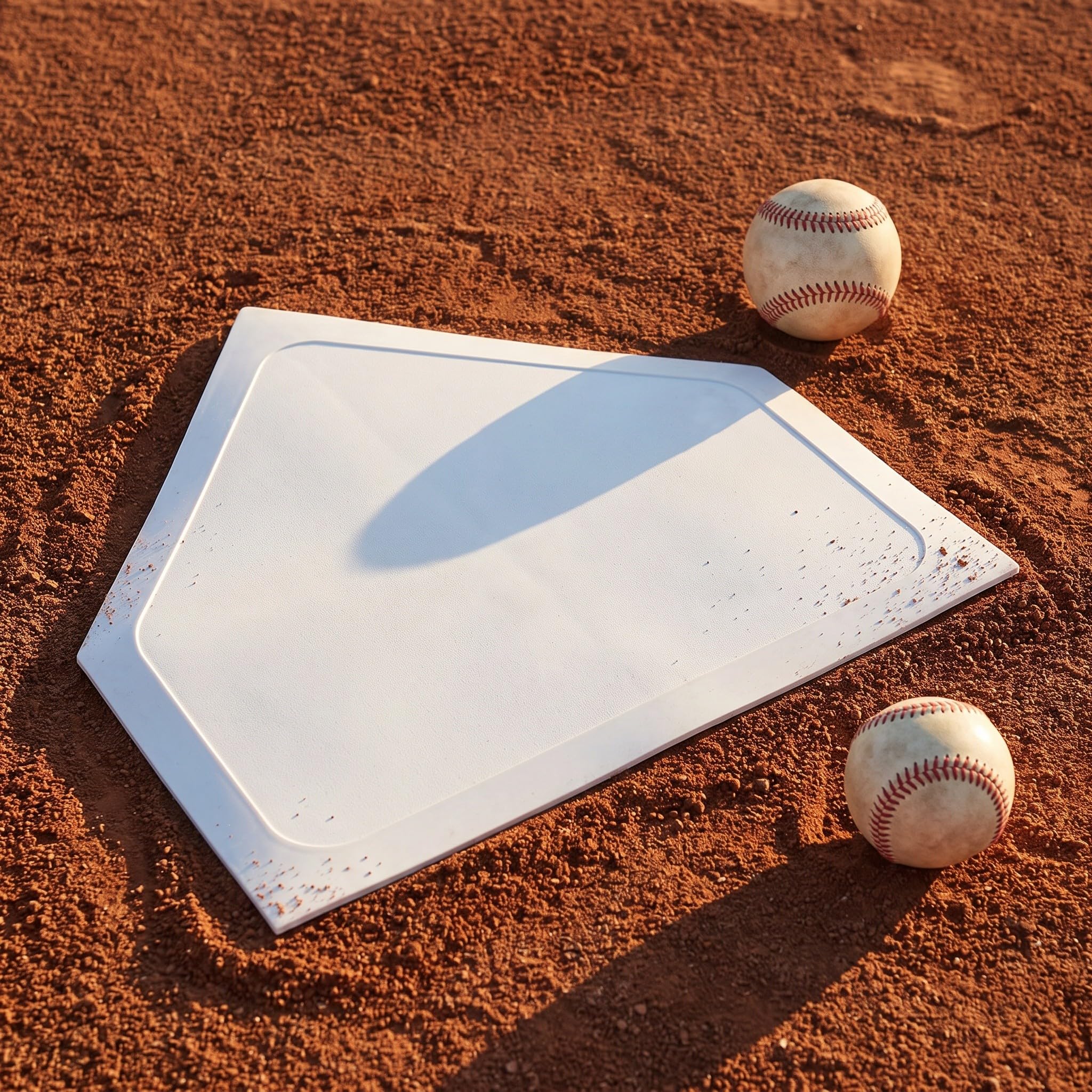 YARNOW 4 białe płyty domowe do baseballu: rzucana baza do softballu i baseballu - białe płaskie trójkątne płyty domowe do ćwiczeń rzucania na boisku i uderzania