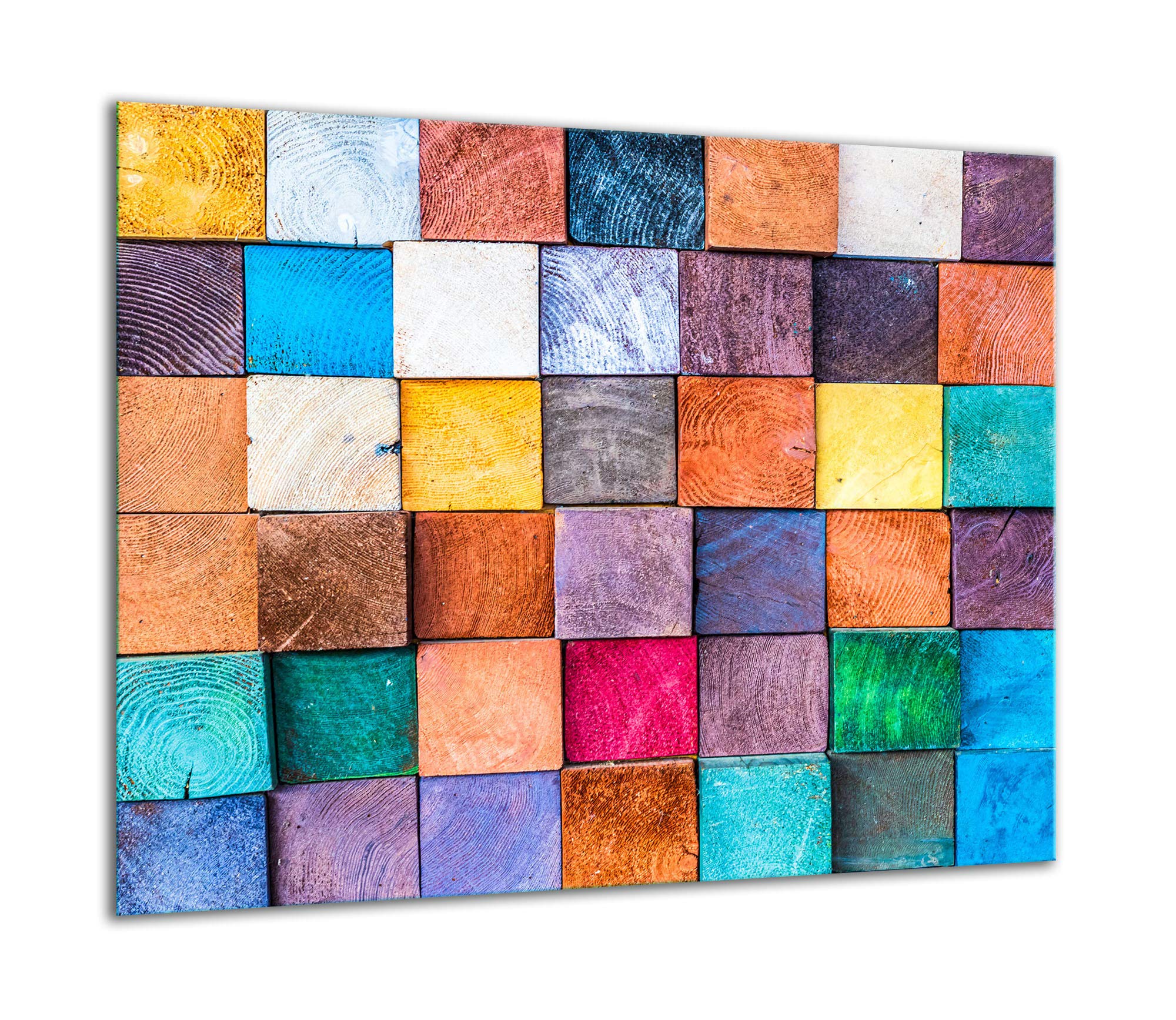 TMK ArtDeko Herdabdeckplatte 1 Teilig 60x52 cm - Spritzschutz Herdabdeckung – Herdschutz aus Sicherheitsglas – Robust, Hygienisch & Rutschfest– Schutz für Induktion, Ceran, Gas & Elektro