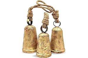 Rustic Jingle Cone Bells Set for Christmas Cheer