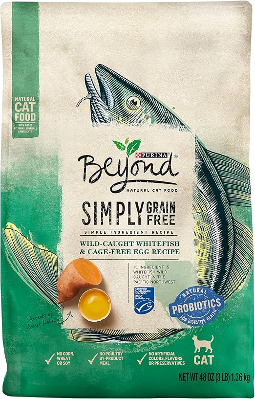 Purina Beyond Natural Grain Free Dry Cat Food Whitefish