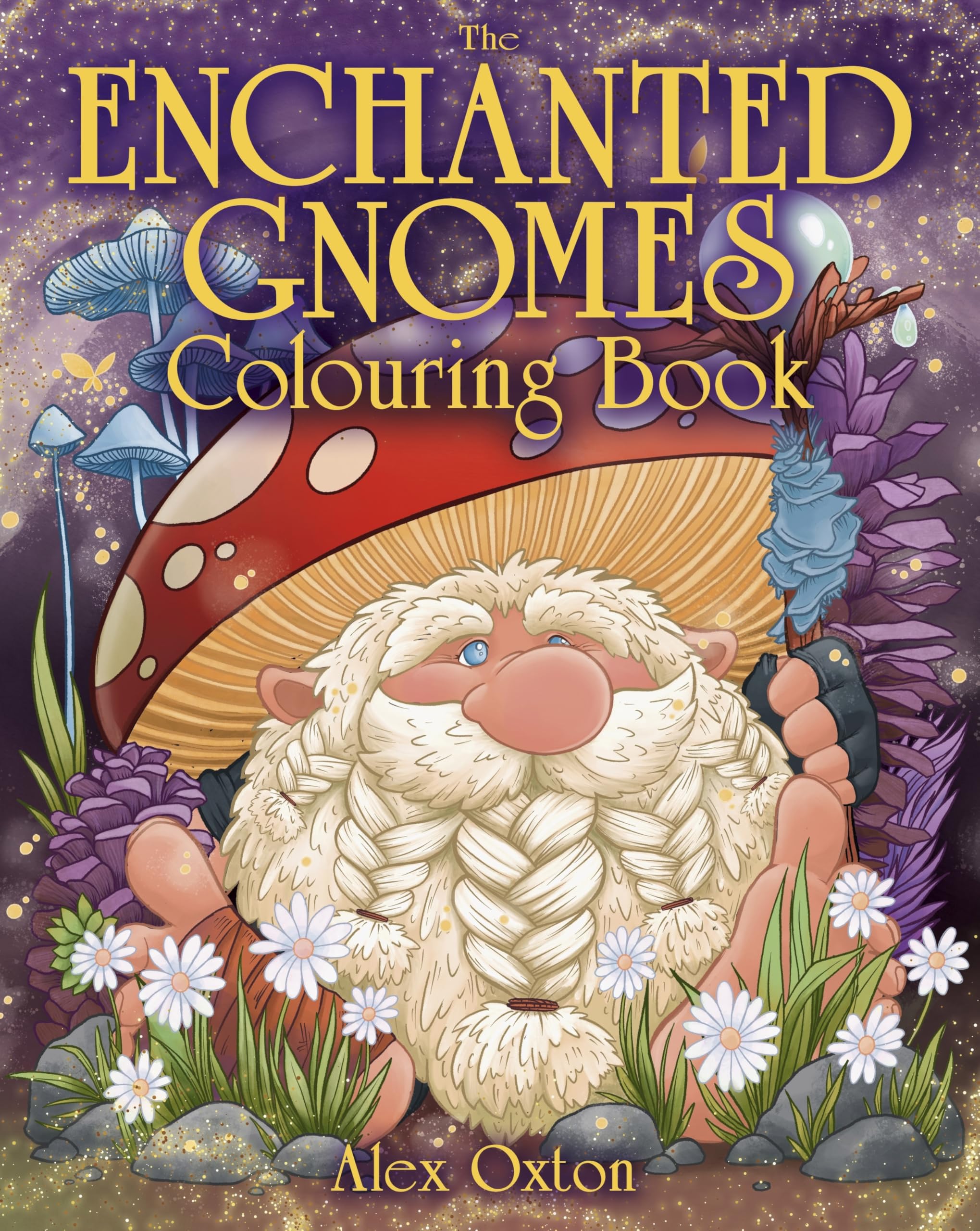 Enchanted Gnomes Colouring Book (Arcturus Creative Colouring)