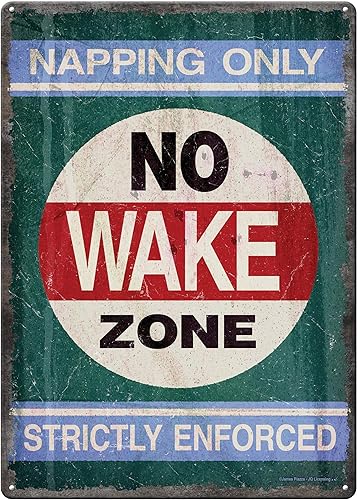 Rivers Edge Products Letrero de metal retro, 17 x 12 pulgadas, resistente a la intemperie, arte de pared de metal para decoración de interiores o